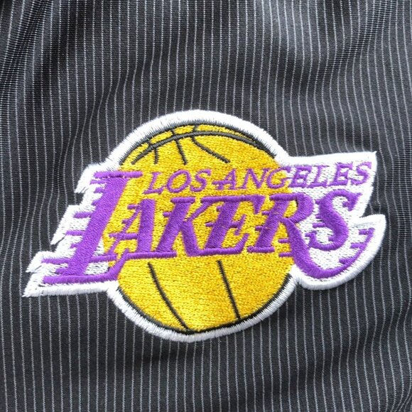 Laker's Mens Sweatshirt Size 2XLT Los Angeles Lakers 1/4 Zip Activewear Black - Picture 8 of 10